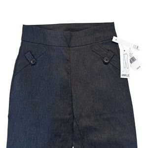 Joe B Ankle Length Pull On Dress Leggings - Womens Size Small - Charcoal